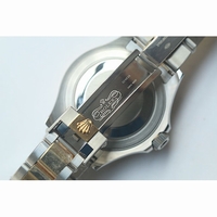Rolex YachtMaster 116622 18K Rose Gold Wrapped Two Tone Grey Dial Bracelet BP SW