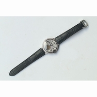 Ballon Bleu Tourbillon Full Diamond Silver Dial Black Leather