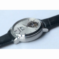 AP Jules Tourbillon Big Date Silver & Black Dial Leather