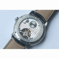 AP Jules Tourbillon Big Date Silver & Black Dial Leather