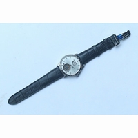 AP Jules Tourbillon Big Date Silver & Black Dial Leather