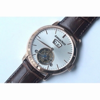 AP Jules Tourbillon Big Date RG Silver & Black Dial Leather