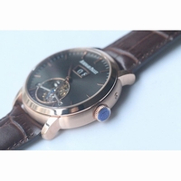AP Jules Tourbillon Big Date RG Silver & Black Dial Leather