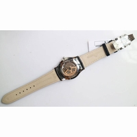 Master Ultra Thin Moon SS 1:1 Best Edition Silver Dial Leather Strap A925 ZF 