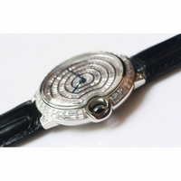 Ballon Bleu T Diamond SS Full Paved Diamonds Dial Black Croco Strap Miyota 9015Free Brown Leather