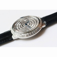Ballon Bleu T Diamond SS Full Paved Diamonds Dial Black Croco Strap Miyota 9015Free Brown Leather