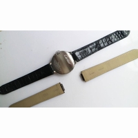 Ballon Bleu T Diamond SS Full Paved Diamonds Dial Black Croco Strap Miyota 9015Free Brown Leather