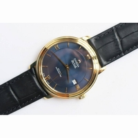 De Ville SS V2 1:1 Best Edition YG Blue Dial Black Leather Miyota 9015 MKF 