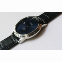 De Ville SS V2 1:1 Best Edition Blue Dial Black Leather Miyota 9015 MKF 