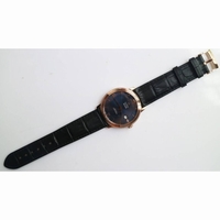 De Ville SS V2 1:1 Best Edition RG Blue Dial Black Leather Miyota 9015 MKF