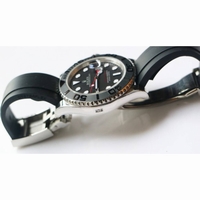 Yacht-Master 116655 SS 1:1 Best Edition Black Ceramic Bezel Oysterflex Rubber Strap SH3135 ARF