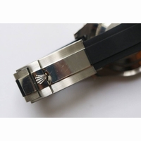 Yacht-Master 116655 SS 1:1 Best Edition Black Ceramic Bezel Oysterflex Rubber Strap SH3135 ARF
