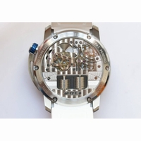 HYT SS CYF white dial blue Crown White Rubber Strap Asian movement HTY Cal.101