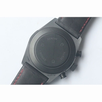 Tudor Black Shield FastRider Real Ceramic Black Dial Red Marks Leather ZF A7753
