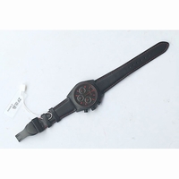 Tudor Black Shield FastRider Real Ceramic Black Dial Red Marks Leather ZF A7753
