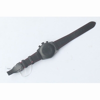 Tudor Black Shield FastRider Real Ceramic Black Dial Red Marks Leather ZF A7753