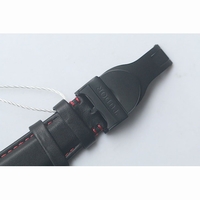 Tudor Black Shield FastRider Real Ceramic Black Dial Red Marks Leather ZF A7753