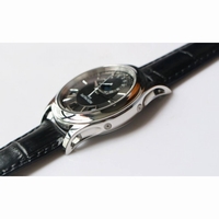 COMPLICATIONS SERIES Moonphase SS Black Dial Black Leather Strap Cal.324 KMF 