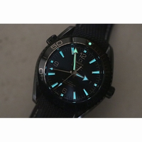 Omega Seamaster GMT 600M Real Ceramic Silver & Blue Number Black Dial Rubber BP A8605