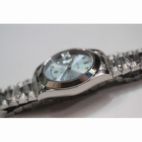 Rolex Pres Smooth Ice-Blue Diamond SS/SS