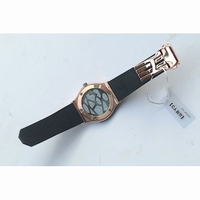 Classic Fusion Tourbillon 45mm RG Skeleton Watch Blue Dial Gummy Leather CYF
