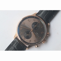 Portuguese IW371482 RG Gray Dial Leather A79350 ZF V3 Slim Movement