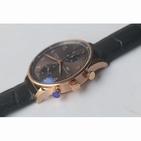 Portuguese IW371482 RG Gray Dial Leather A79350 ZF V3 Slim Movement