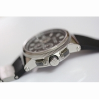 Marine Chrono Black Dial Roman Markers Rubber A7750