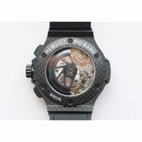 Big Bang All Black FC /Sq Green Diam Black dial Green Strap A7750 