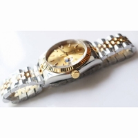 Cartier Skeleton Watch RG Black & White Dial Leather VF