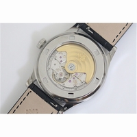 Calatrava 5296 Diamond Bezel Blue Dial Leather 324SC