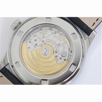 Calatrava 5296 Diamond Bezel Blue Dial Leather 324SC
