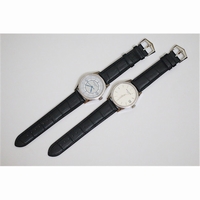 Calatrava 5296 Diamond Bezel Blue Dial Leather 324SC