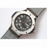Big Bang 44mm SS Grey with Gummy Strap 