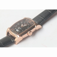 Kalpa Grande RG Big Seconds Hand Black Dial Black Leather Strap A331 AXF