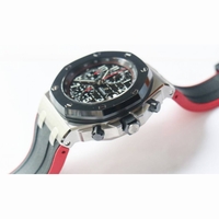 Royal Oak Offshore 2018 SIHH 1:1 Best Edition "Dark Knight" Black/Red Rubber Strap A3126 w/ Cyclops JF 