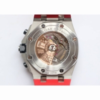 Royal Oak Offshore 2018 SIHH 1:1 Best Edition "Dark Knight" Black/Red Rubber Strap A3126 w/ Cyclops JF 