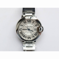 Ballon Bleu 33mm SS 1:1 Best Edition Pink & White Textured Dial on SS Bracelet Cal.076 AF 