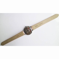 Ballon Bleu 33mm SS 1:1 Best Edition Pink & White Textured Dial Leather Strap Cal.076 AF 