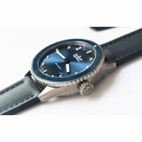 Fifty Fathoms Bathyscaphe Ceramic  1:1 Best Edition Blue Dial Blue Sail-Canvas Strap A1315 ZF 