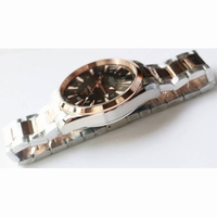 Aqua Terra 150M GMT SS/RG 1:1 Best Edition Brown Textured Dial TT Bracelet A8605 Super Clone  VSF