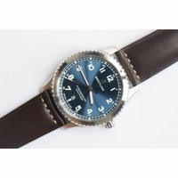 Navitimer 8 Automatic 41mm 1:1 Best Edition Blue Dial Leather Strap A2824 ZF 