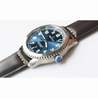 Navitimer 8 Automatic 41mm 1:1 Best Edition Blue Dial Leather Strap A2824 ZF 