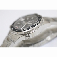 Aquaracer 500M Automatic Chronograph SS Black Dial Bracelet
