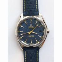Omega Aqua Terra 15007 Gauss "Spectre" 1:1 Best Edition Blue Textured Dial Blue Nylon Strap A8507 Super Clone VSF  