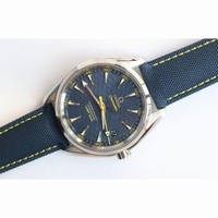 Omega Aqua Terra 15007 Gauss "Spectre" 1:1 Best Edition Blue Textured Dial Blue Nylon Strap A8507 Super Clone VSF  