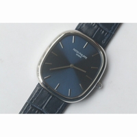 Patek Philippe Golden Ellipse 5738P-001 Blue Dial Leather
