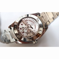 Aqua Terra 150M SS 1:1 Best Edition Blue Wave Textured Dial RG Hand SS Bracelet A8500 Super Clone VSF 