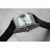 Santos 100 Men Diam SS/LE White