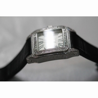 Santos 100 Men Diam SS/LE White